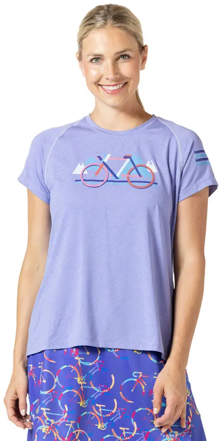 Terry Tech Tee - Flow, Iris/Block 1