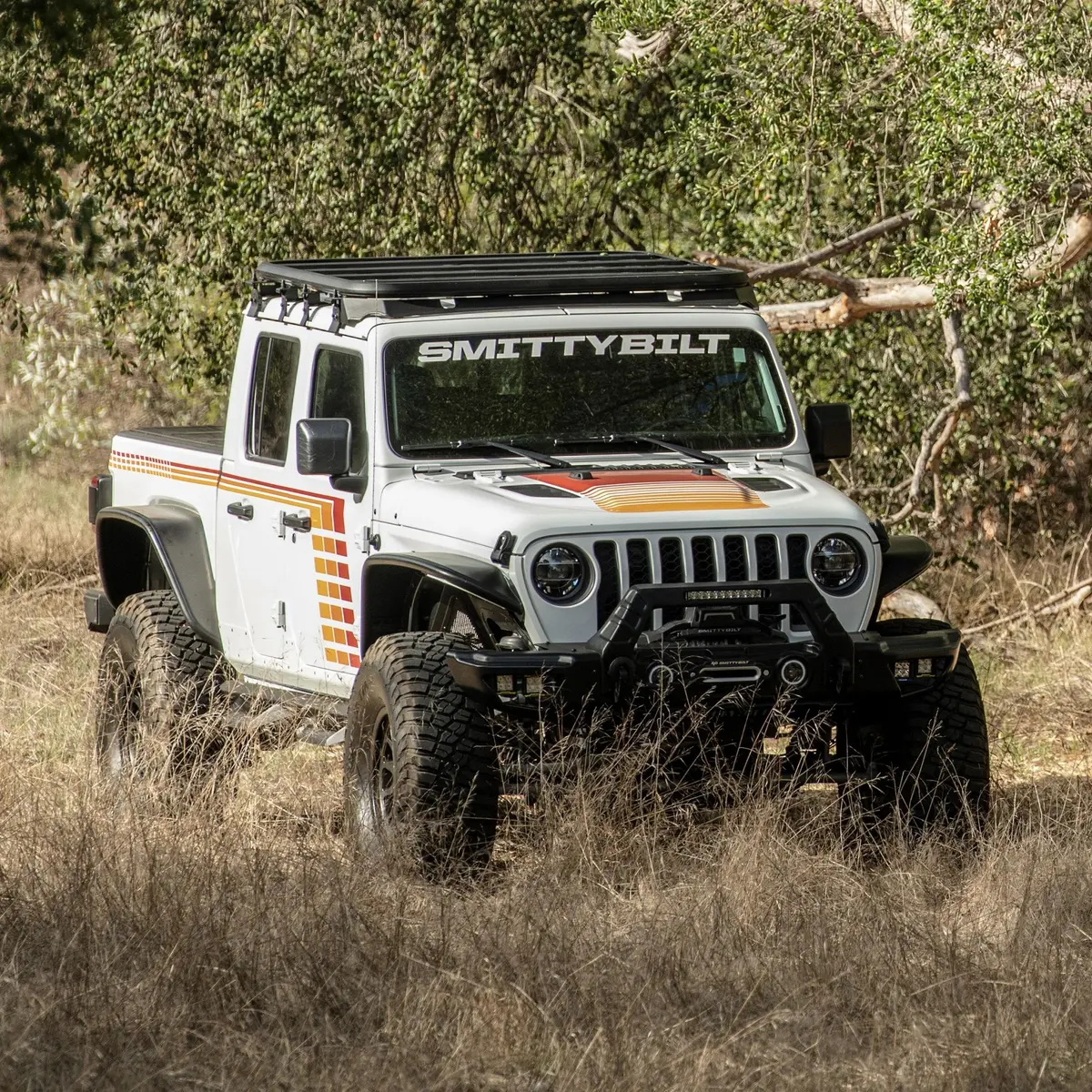 Smittybilt Defender Series Roof Rack Platform Kit For 2020+ Jeep Gladiator Jt 1