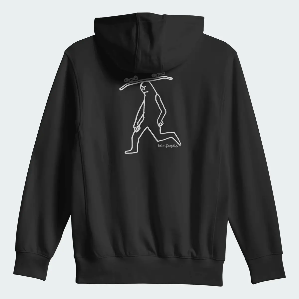 Adidas Gonz Head Hooded Sweater - Black/Ivy 2