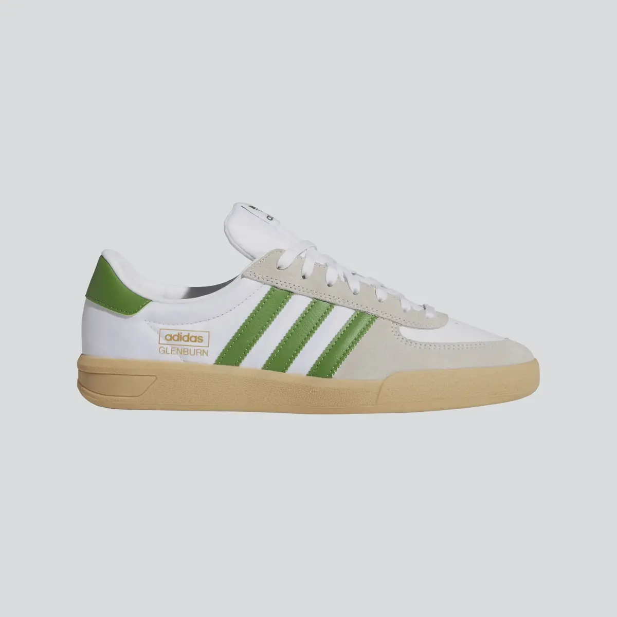 Adidas Glenburn Shoe - White/Green/Gum 1