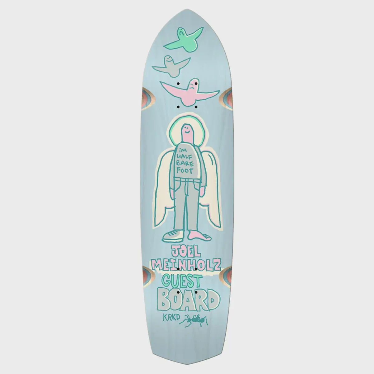 Krooked Joel Meinholz Guest Pro Zig Zagger Deck - Light Blue 1