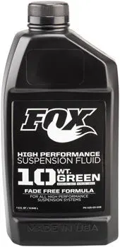 Fox 10 Weight Green Damper Fluid, 32 Oz 1