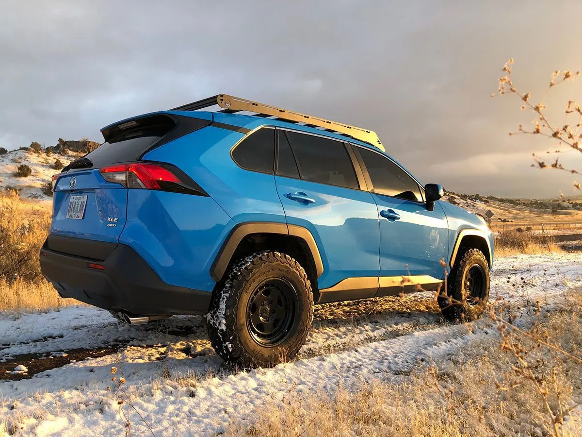Prinsu Roof Rack For 2014-2018 Toyota Rav4 - Black Powder Coat 1