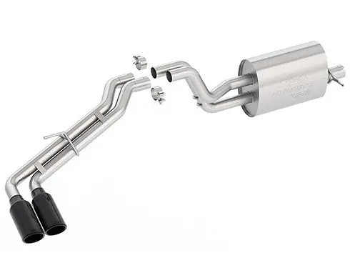 Ford Performance Ranger 2.3L Sport Exhaust System - Dual Black-Chrome Tips 1