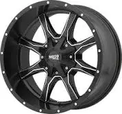 Mo970 20X12 Blank Satin Black Milled (-44Mm) Tundra 1
