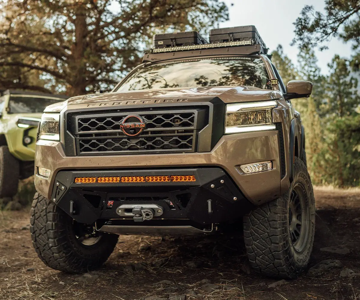 Cbi Offroad Covert Front Bumper For 2022-2024 Nissan Frontier- Black Satin Powder Coat 1