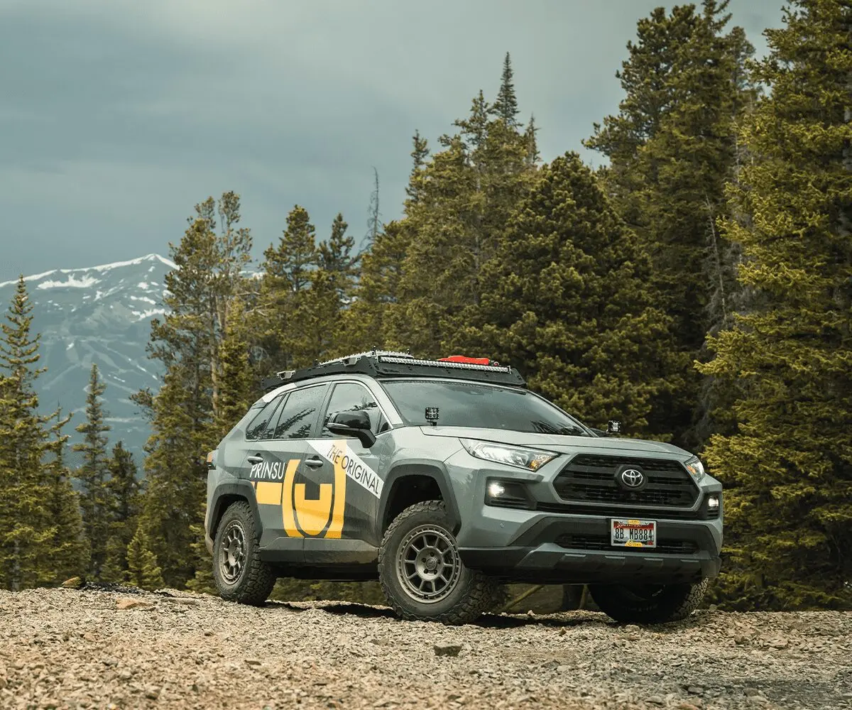 Prinsu Roof Rack For 2019-2024 Toyota Rav4 - Black Powder Coat 1