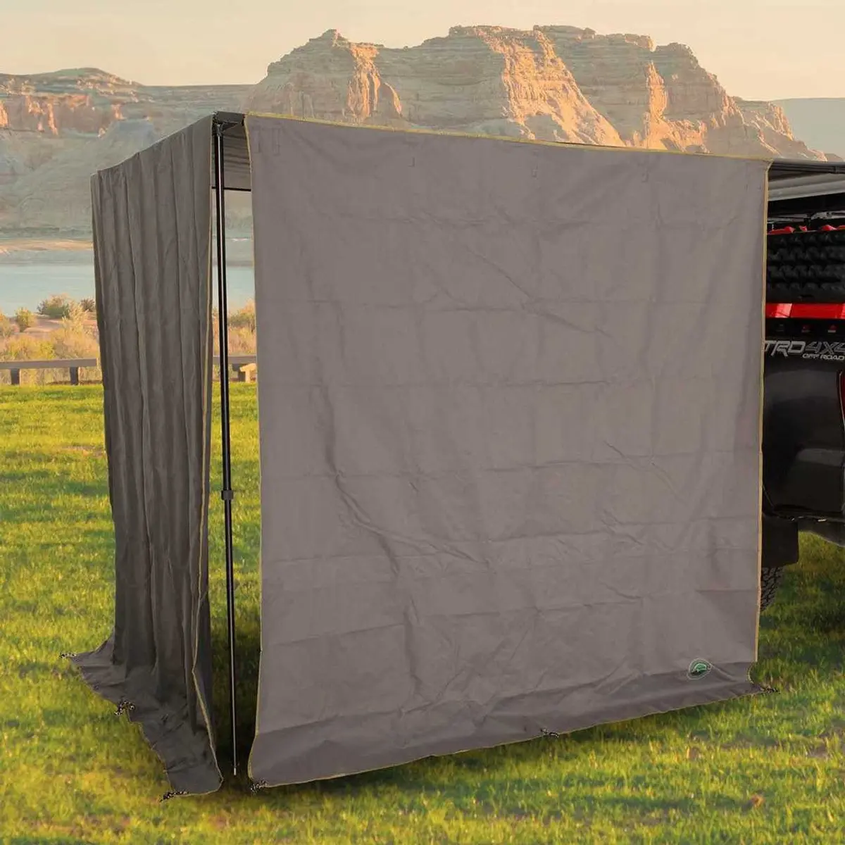 Overland Vehicle Systems Nomadic 6.5 Ft Awning Front Shade Wall - Recon Recovery 1