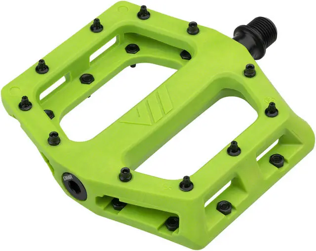 Dmr V11 Pedals - Platform, Composite, 9/16", Green 1