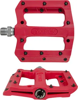 Fyxation Mesa Mp Pedals - Platform, Composite/Plastic, 9/16", Red 1