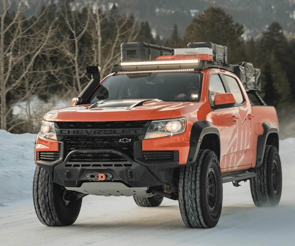 Prinsu Roof Rack For 2015-2022 Chevy Colorado- Black Powder Coat 1