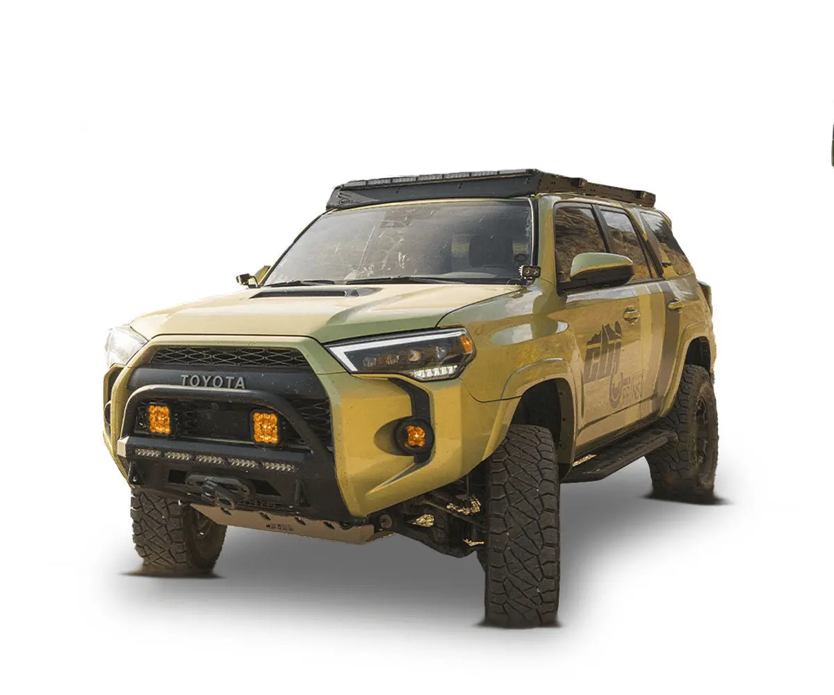 Prinsu Pro Series 1200Lbs Roof Rack For 2010-2024 Toyota 4Runner- Black Powder Coat (No Drill) 1