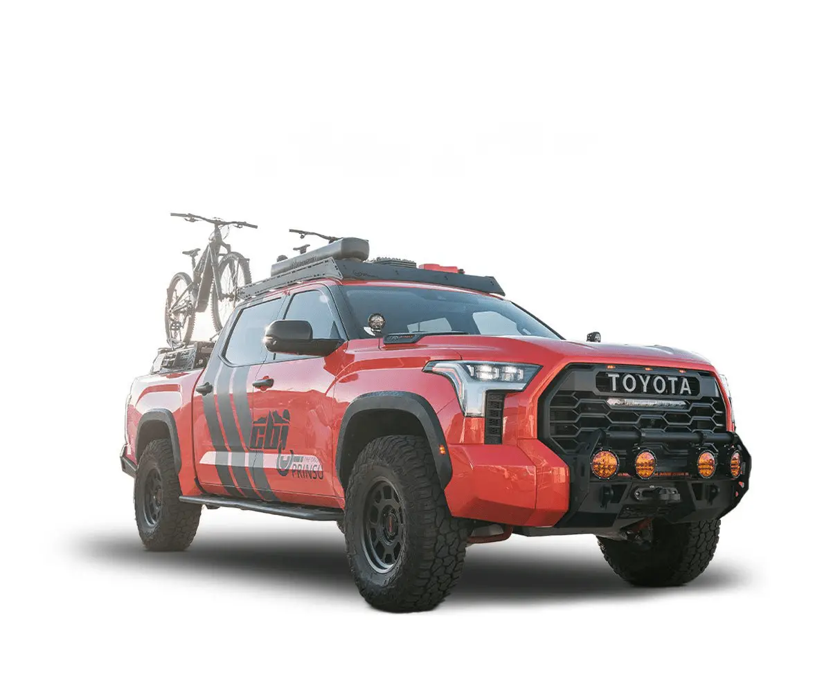 Prinsu Pro Series 1200Lbs Roof Rack For 2022-2024 Toyota Tundra Crewmax - Black Powder Coat 1