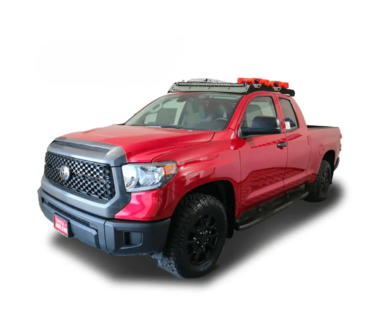 Prinsu Roof Rack For 2007-2021 Toyota Tundra Double Cab- Black Powder Coat 1