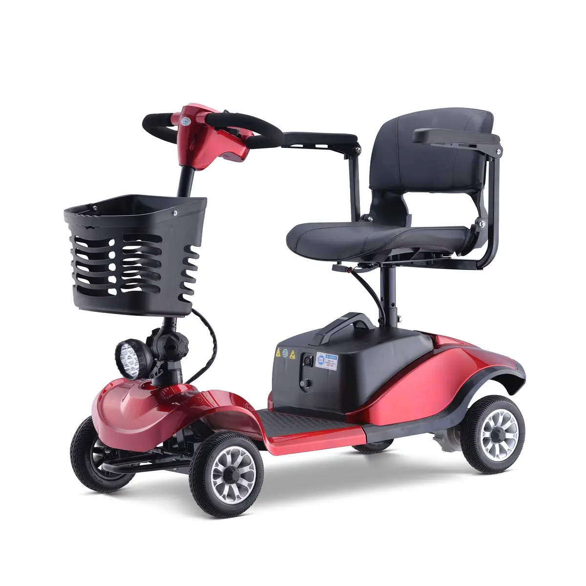 Rubicon Fx01 - All Terrain & Heavy Duty 4-Wheel Mobility Scooter With Basket & Extra-Wide Seat For Seniors | Foldable, Lightweight, 12-Mile Range 1