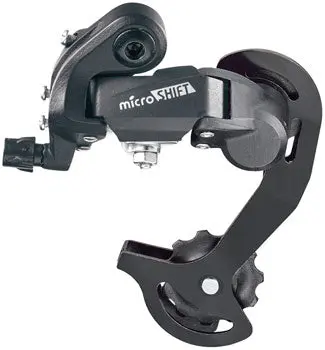 Microshift M21 Rear Derailleur - 6,7 Speed, Short Cage, Black 1