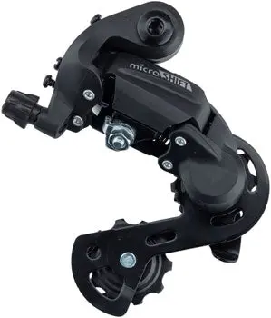 Microshift M21 Rear Derailleur - 6,7 Speed, Super Short Cage, Black 1