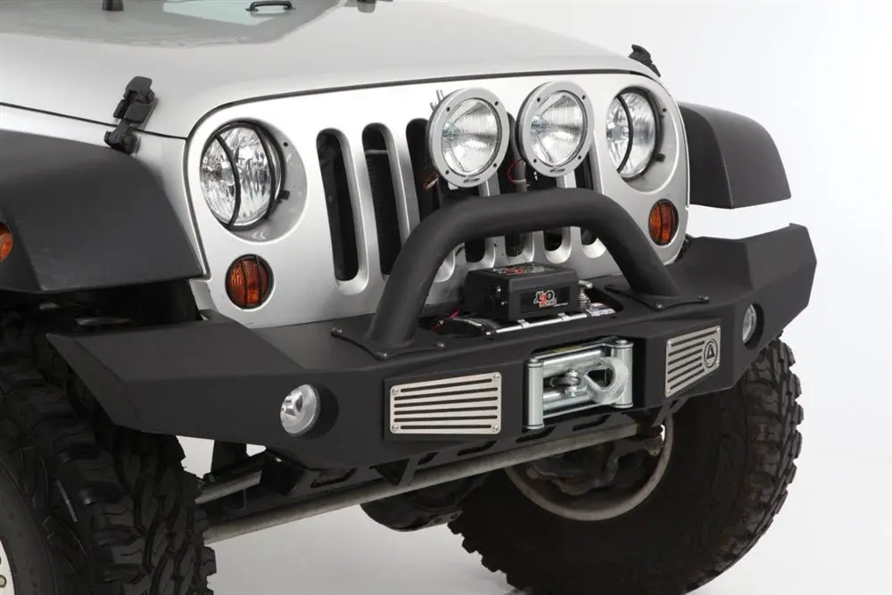 Smittybilt Xrc Atlas Front Winch Bumper For 2007-2018 Jeep Wrangler Jk - Recon Recovery 1