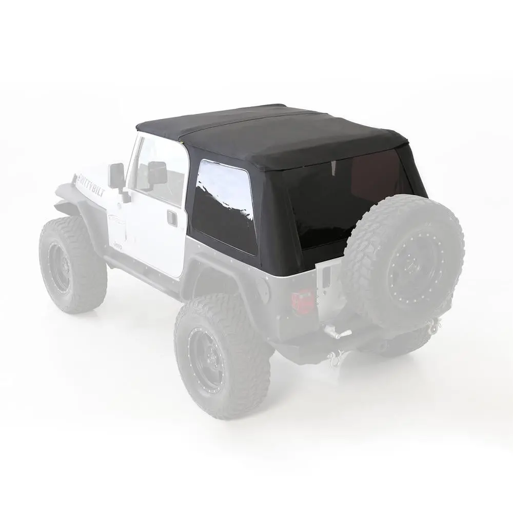 Smittybilt Bowless Top Only Black Diamond For 1997-2006 Jeep Wrangler Tj - Recon Recovery 1