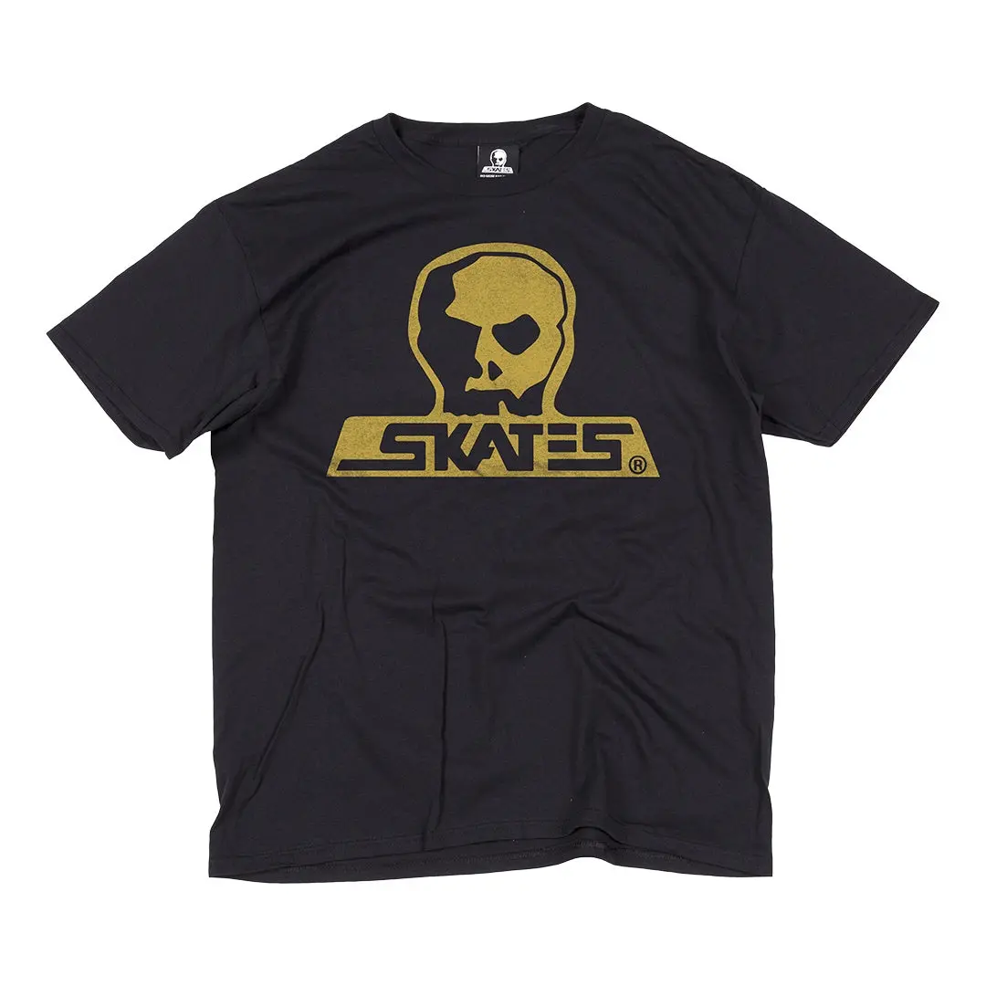 Skull Skates Burbs T-Shirt - Black/Golden 1