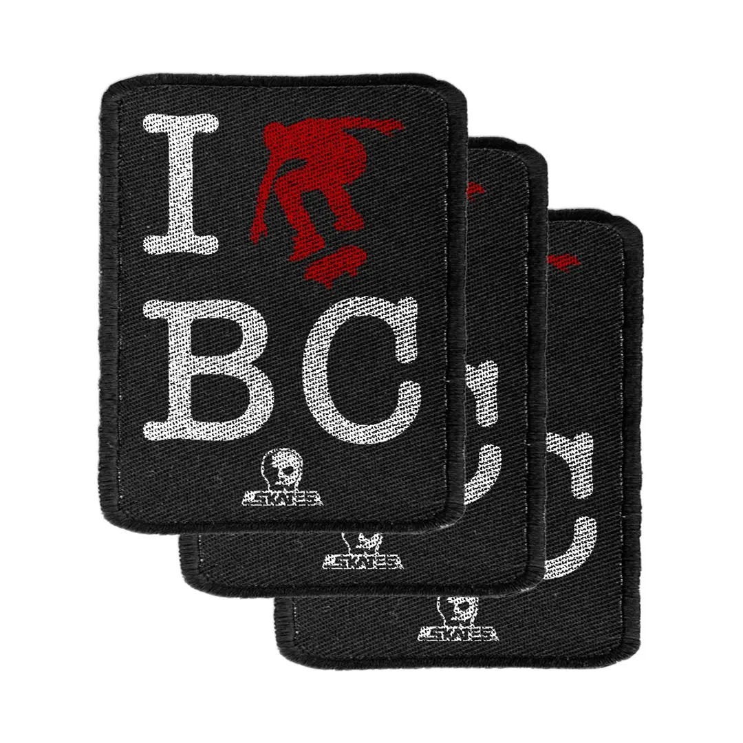 Skull Skates I Skate Bc Patch 1