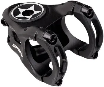 Spank Split 35 Stem - 35Mm, 35 Clamp, +/-0, 1 1/8", Aluminum, Black 1