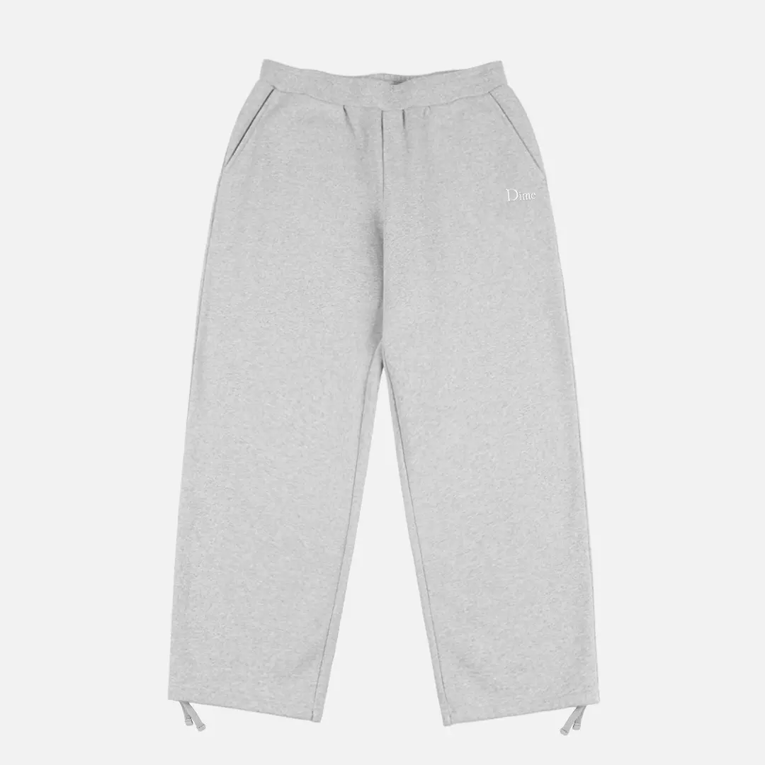 Dime Classic Small Logo Sweatpants - Heather Gray 1