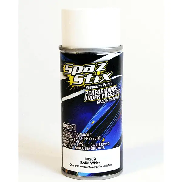 Spaz Stix "Solid White" Glow Backer Spray Paint (3.5Oz) 1
