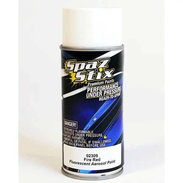 Spaz Stix "Fire Red" Fluorescent Spray Paint (3.5Oz) 1