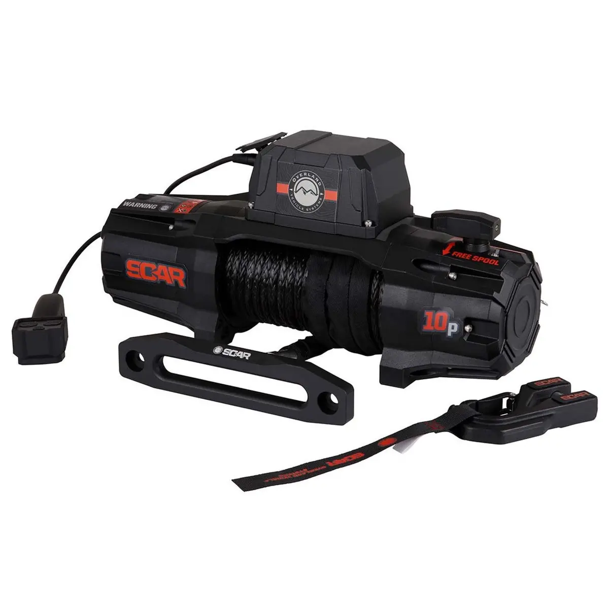 Ovs Scar 10S Synthetic Rope 10,000 Lbs Wireless Winch -Recon Recovery 1