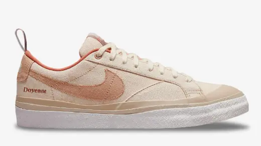 Nike Sb Blazer Low X Doyenne Qs Shoe - Coconut Milk/Rattan/Limestone 1