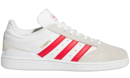 Adidas Busenitz Shoe - White/Scarlet 1