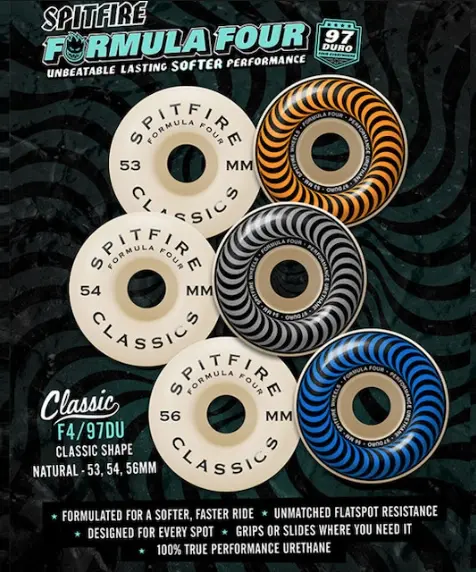 Spitfire F4 97D Classic Wheels - Natural 1