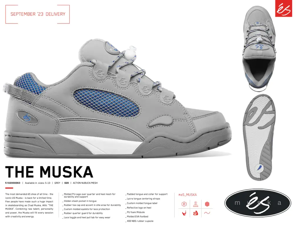 És Muska Shoe - Grey 1