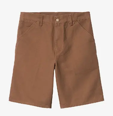 Carhartt Wip Single Knee Short - Hamilton Brown Rinsed 1