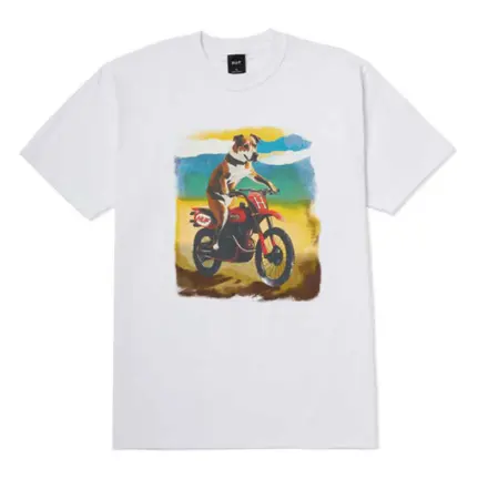 Huf Road Dog T-Shirt - White 1