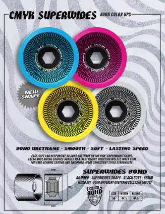 Spitfire 80Hd Cmyk Mixed Wheels - Cmyk 1