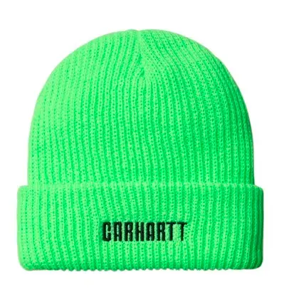 Carhartt Wip Industry Beanie - Lumo Green 1