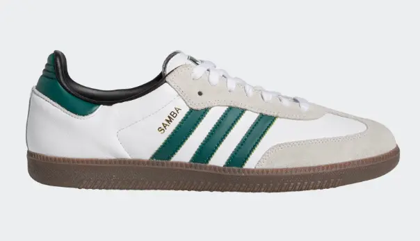 Adidas Samba Adv Shoe - White/Green 1