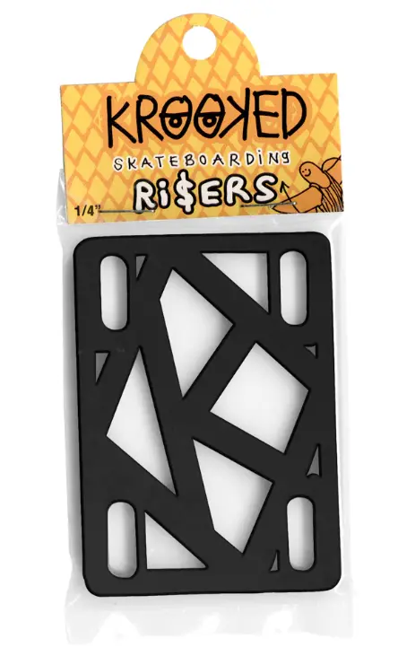 Krooked 1/4" Risers - Black 1