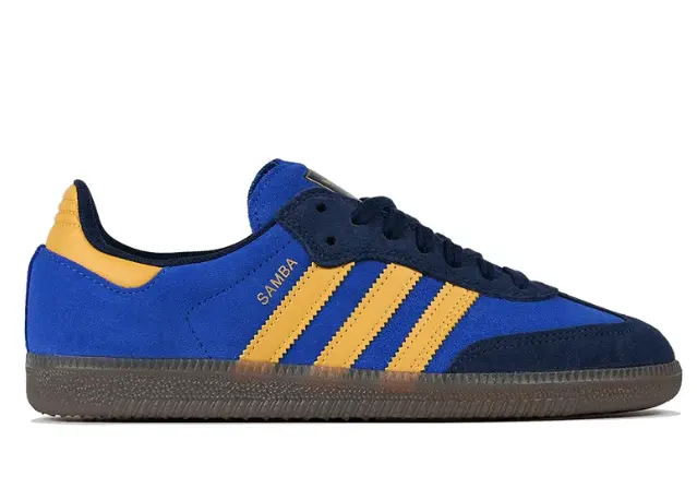 Adidas Samba Adv Shoe - Collegiate Navy/Preloved Yellow/Royal Blue 1