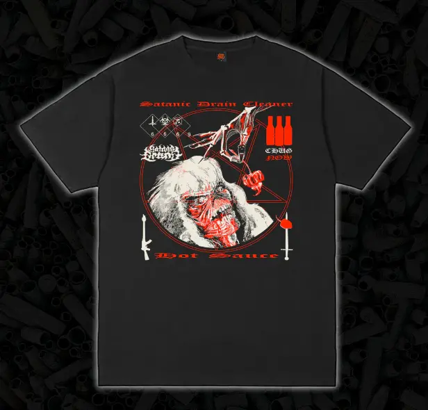 Satan's Drano Tweaker Eddie T-Shirt - Black 1