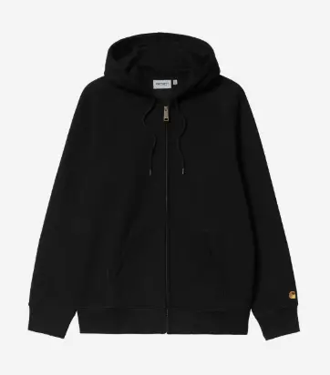 Carhartt Wip Hooded Chase Jacket - Black/Gold 1