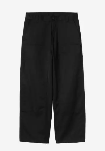 Carhartt Wip Brady Double Knee Chino Pant - Black Rinsed 1