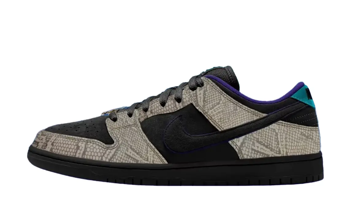 Nike Sb Dunk Low Pro Shoe - Sting/Black/Bright Spruce/Fierce Purple 1