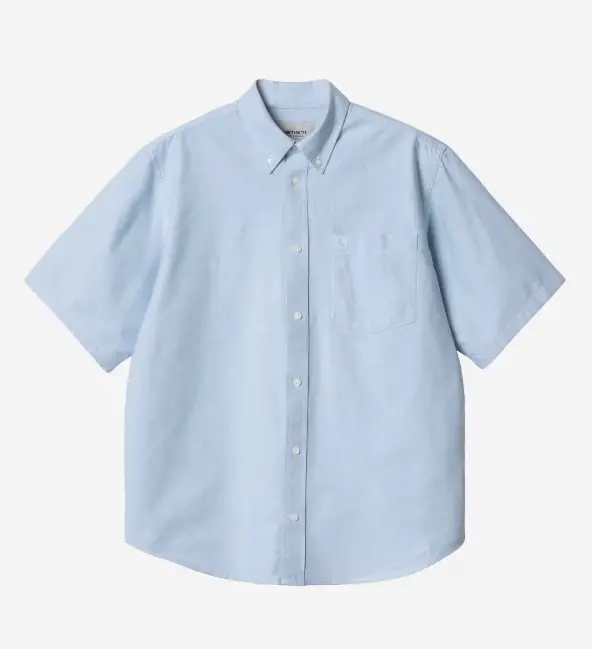Carhartt Wip Braxton Button Up Shirt - Bleach/Wax 1