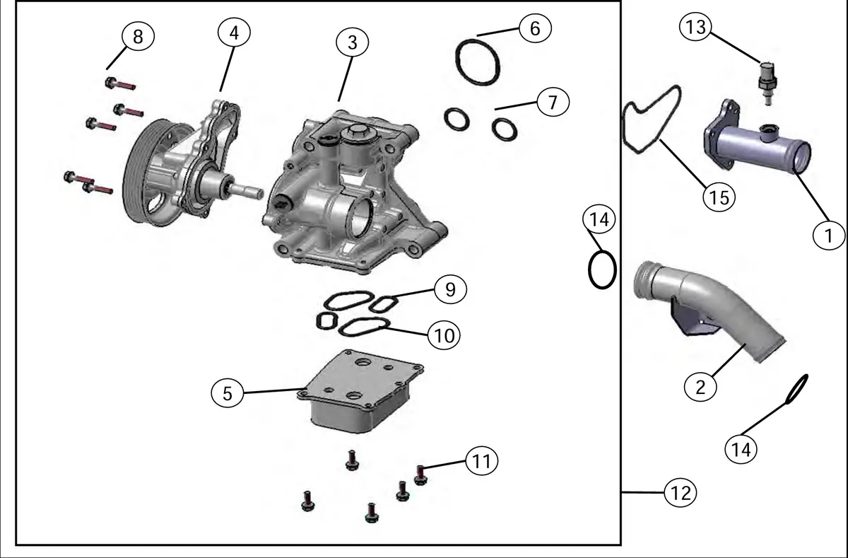 [15501Rpy G010m2] O-Ring,Oil Cooler (Oil) 1