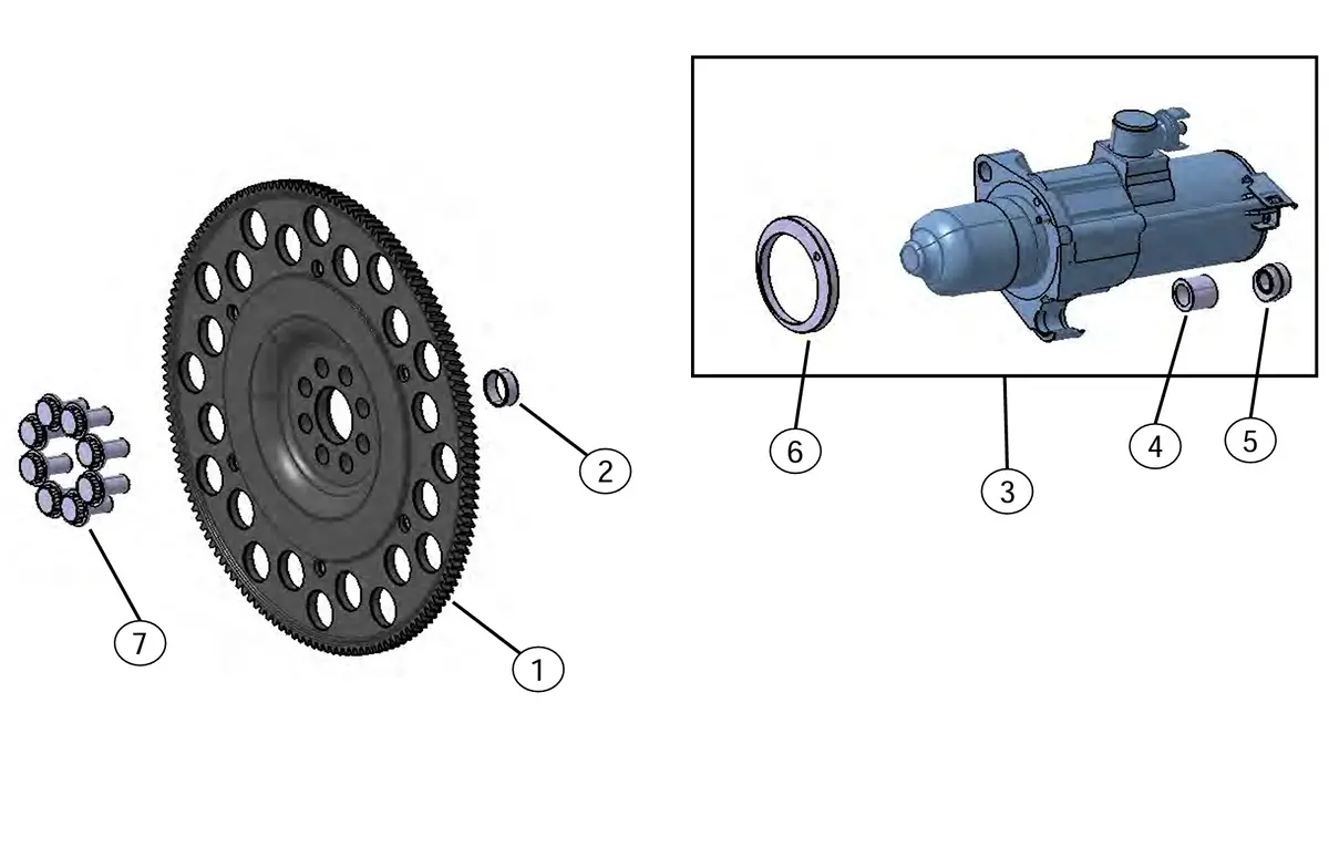 [22101F29sa011m1] Flywheel 1