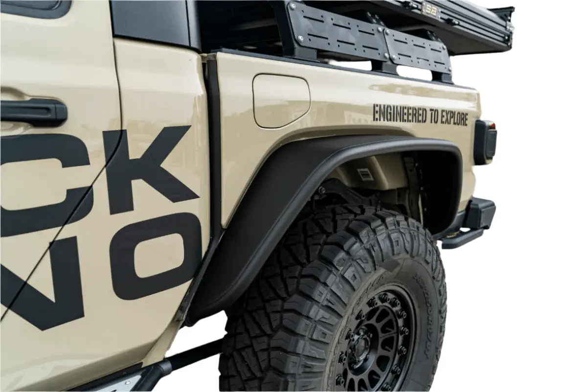 Smittybilt Rear Xrc Tube Fender Pair For 2020-2026 Jeep Gladiator Jt - Recon Recovery 1