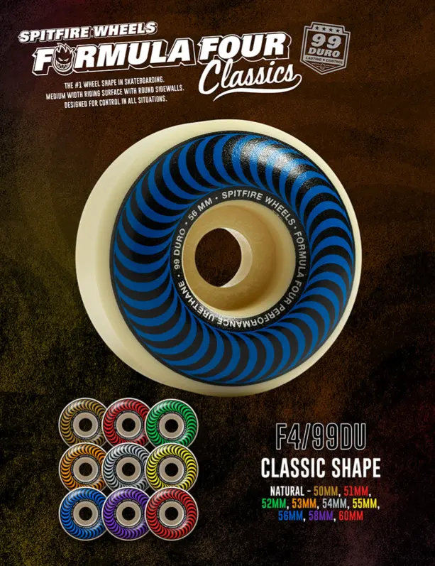 Spitfire F4 99D Classic Wheels - Natural 1